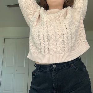 light pink sweater